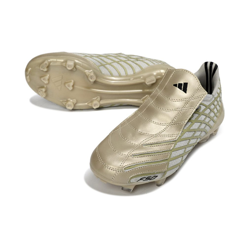 adidas Fußballschuhe F50 Elite FG Spider Golden Grau