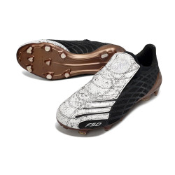 Fußballschuhe adidas F50 Elite FG Schwarz Weiß Golden