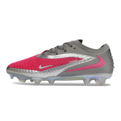 Fußballschuhe Herren Nike PHANTOM 6 LOW FG Rosa Silver Grå