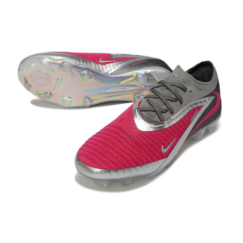 Fußballschuhe Herren Nike PHANTOM 6 LOW FG Rosa Silver Grå