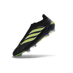 Schuhe adidas Predator Laceless Elite FG Schwarz Schwarz GrÜN