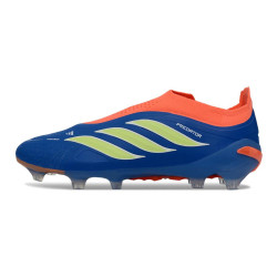 Schuhe adidas Predator Laceless Elite FG Blau Gelb Orange