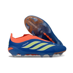 Schuhe adidas Predator Laceless Elite FG Blau Gelb Orange