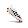 Schuhe adidas Predator Laceless Elite FG Weiß Rot Schwarz