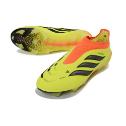 Schuhe adidas Predator Laceless Elite FG Gelb Schwarz