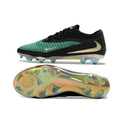 Nike Phantom 6 Low Elite FG Herren Fußballschuhe GrÜN Schwarz Golden