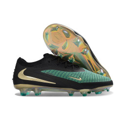 Nike Phantom 6 Low Elite FG Herren Fußballschuhe GrÜN Schwarz Golden