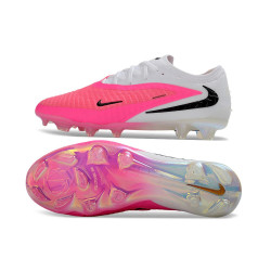 Fußballschuhe Herren Nike PHANTOM 6 LOW FG Rosa Weiß