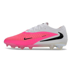 Fußballschuhe Herren Nike PHANTOM 6 LOW FG Rosa Weiß