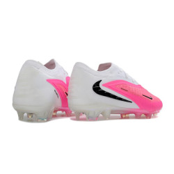 Fußballschuhe Herren Nike PHANTOM 6 LOW FG Rosa Weiß