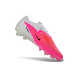 Fußballschuhe Herren Nike PHANTOM 6 LOW FG Rosa Weiß