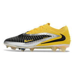 Nike Phantom 6 Low Elite FG Herren Fußballschuhe Gelb Schwarz Silbern