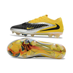 Nike Phantom 6 Low Elite FG Herren Fußballschuhe Gelb Schwarz Silbern