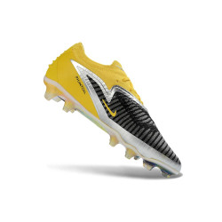 Nike Phantom 6 Low Elite FG Herren Fußballschuhe Gelb Schwarz Silbern