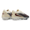 Fußballschuhe Herren Nike PHANTOM 6 LOW FG Weinrot Beige Schwarz