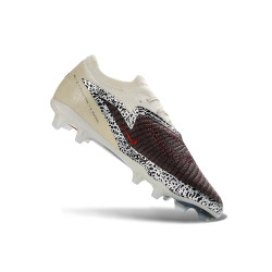 Fußballschuhe Herren Nike PHANTOM 6 LOW FG Weinrot Beige Schwarz