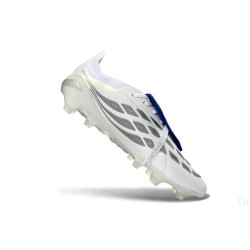 adidas Predator Elite Fold Over Tongue FG Weiß Silbern Blau