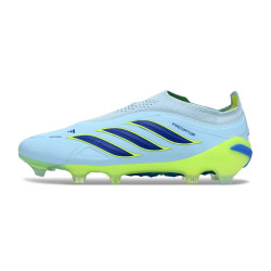 Schuhe adidas Predator Laceless Elite FG Blau
