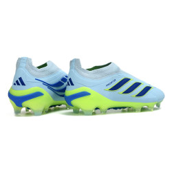 Schuhe adidas Predator Laceless Elite FG Blau