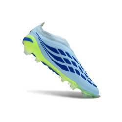 Schuhe adidas Predator Laceless Elite FG Blau