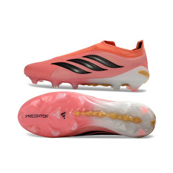 Schuhe adidas Predator Laceless Elite FG Rosa Schwarz