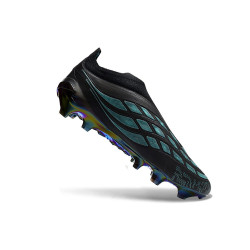 Fussballschuhe adidas Predator 26 Schnürsenkellose Elite FG Schwarz Blau