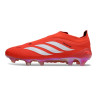 Fussballschuhe adidas Predator 26 Schnürsenkellose Elite FG Rot Weiß