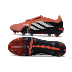 Fußballschuh adidas Predator Elite Tongue FG Orange Schwarz Weiß