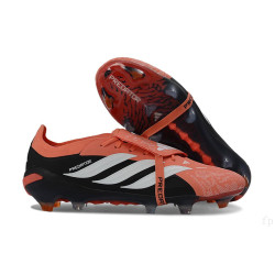 Fußballschuh adidas Predator Elite Tongue FG Orange Schwarz Weiß