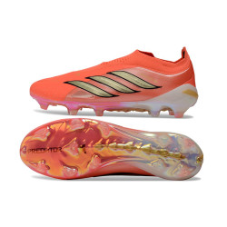 Fussballschuhe adidas Predator 26 Schnürsenkellose Elite FG Orange Golden Schwarz
