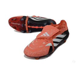 Fußballschuh adidas Predator Elite Tongue FG Orange Schwarz Weiß