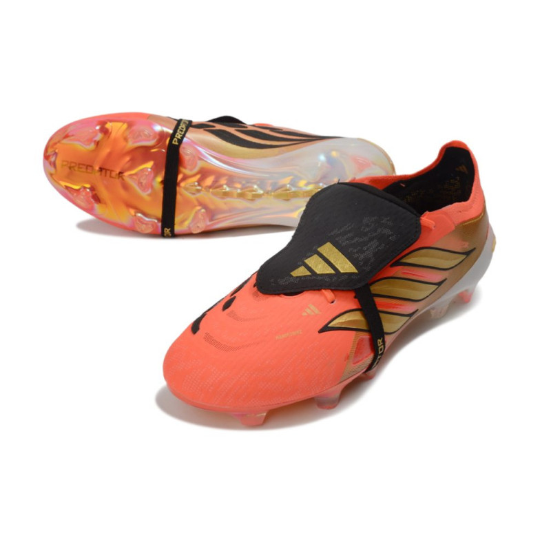 adidas Predator Elite Fold Over Tongue FG Orange Golden Schwarz