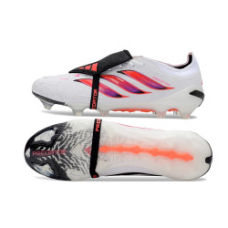 adidas Predator Elite Fold Over Tongue FG Weiß Rot Schwarz