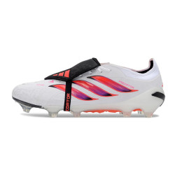 adidas Predator Elite Fold Over Tongue FG Weiß Rot Schwarz