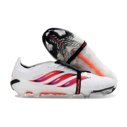 adidas Predator Elite Fold Over Tongue FG Weiß Rot Schwarz