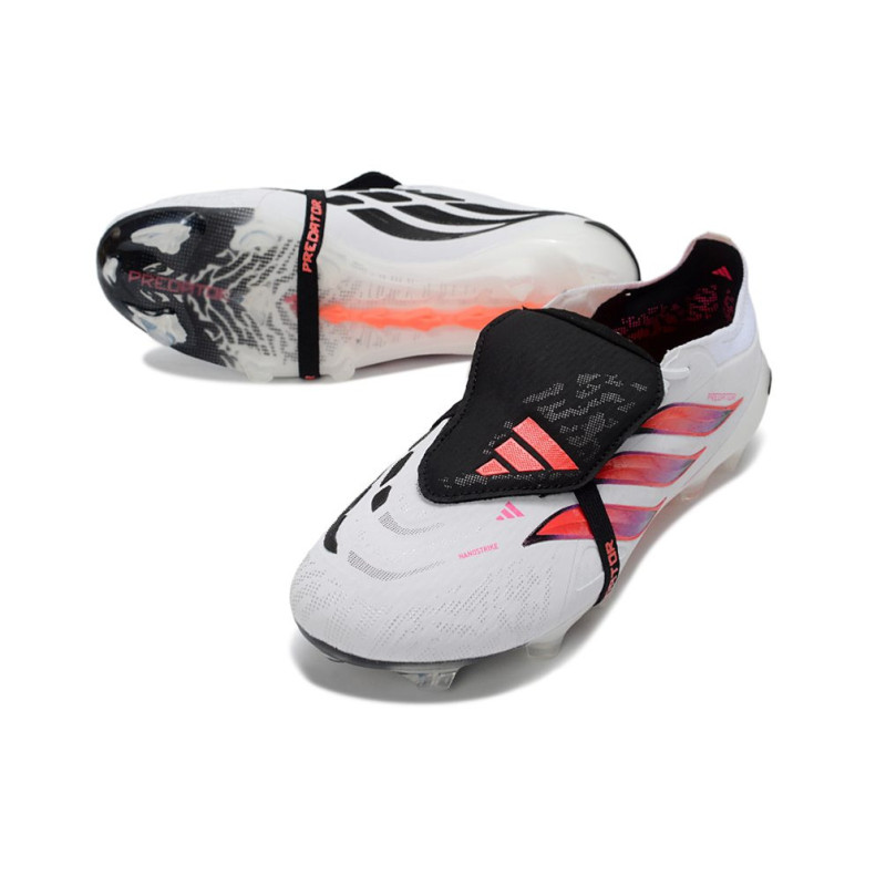 adidas Predator Elite Fold Over Tongue FG Weiß Rot Schwarz