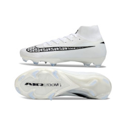 Nike Mercurial Zoom Superfly X Elite FG Fußballschuh Weiß Schwarz