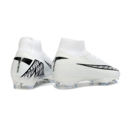 Nike Mercurial Zoom Superfly X Elite FG Fußballschuh Weiß Schwarz