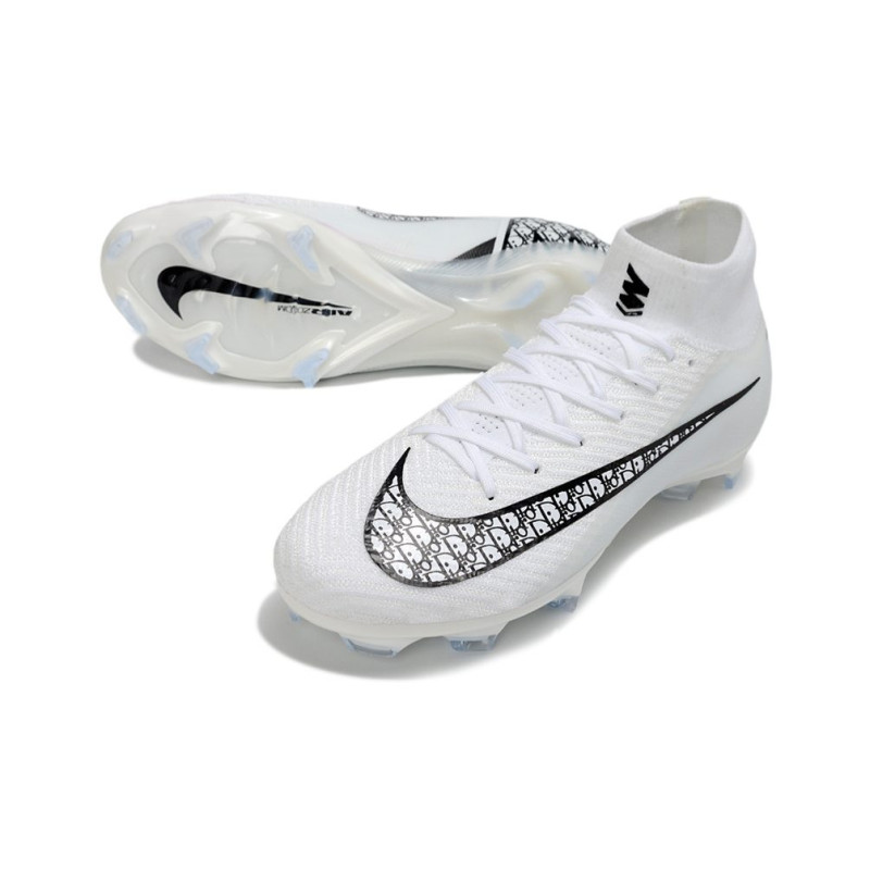 Nike Mercurial Zoom Superfly X Elite FG Fußballschuh Weiß Schwarz