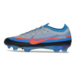 Schuhs Nike Air Zoom Mercurial Vapor XVII Elite FG Grau Blau Rot