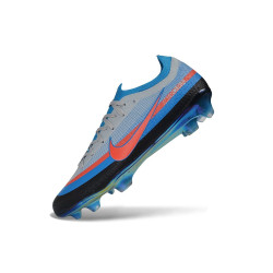 Schuhs Nike Air Zoom Mercurial Vapor XVII Elite FG Grau Blau Rot