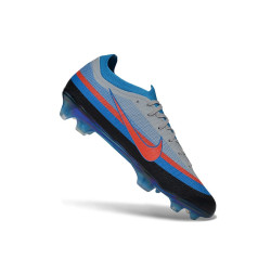 Schuhs Nike Air Zoom Mercurial Vapor XVII Elite FG Grau Blau Rot