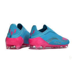 Messi  adidas F50 Elite Laceless FG Blau Rosa