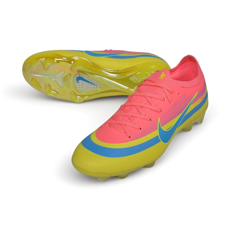 Schuhs Nike Air Zoom Mercurial Vapor XVII Elite FG Rot Gelb Blau