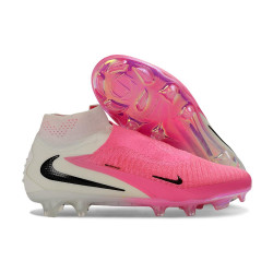 Nike Phantom 6 High Elite Fußball Schuhe Rosa Weiß