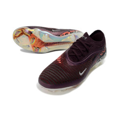 Fußballschuhe Nike Phantom 6 L Elite FG Weinrot Univ Rot Fossil