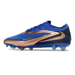 Fußballschuhe Nike Phantom 6 L Elite FG Blau Golden