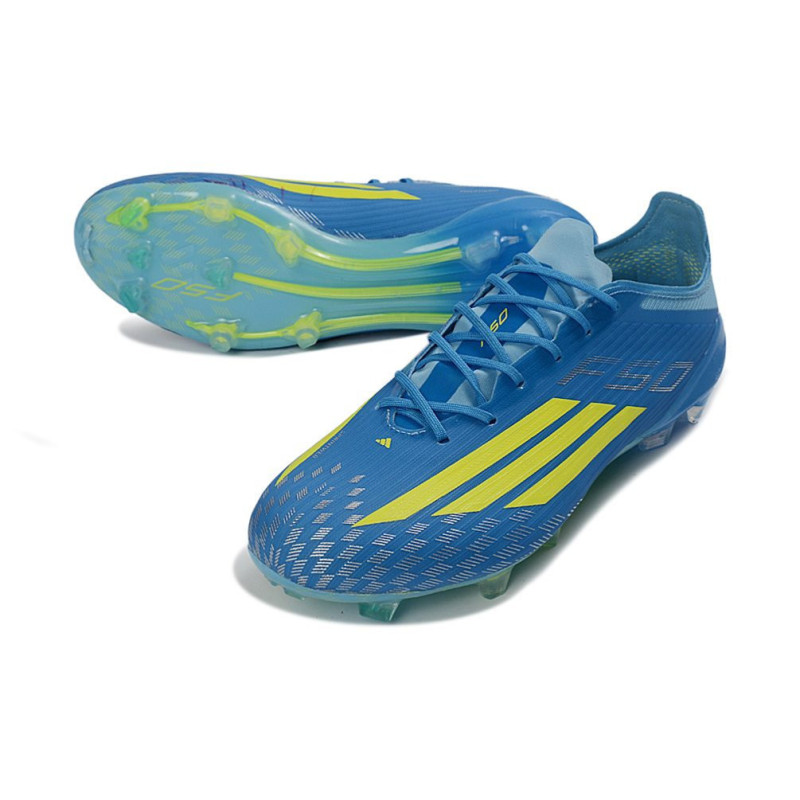 Fußballschuhe adidas F50 Elite FG X MESSI Blau Gelb