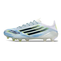Fußballschuhe adidas F50 Elite FG Wit Blau Schwarz