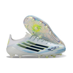 Fußballschuhe adidas F50 Elite FG Wit Blau Schwarz